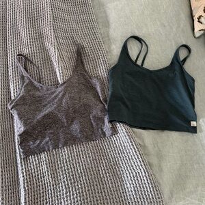 Vuori Women's Gray and teal tank Tops